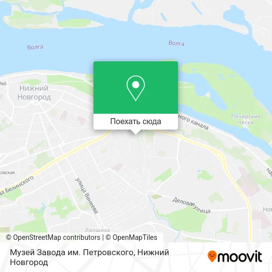 Карта Музей Завода им. Петровского