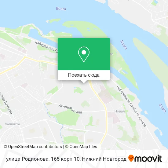 Карта улица Родионова, 165 корп 10