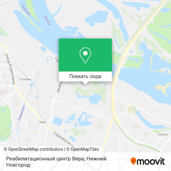 Карта Реабилитационный центр Вера