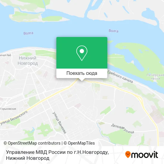 Карта Управление МВД России по г.Н.Новгороду