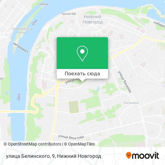 Карта улица Белинского, 9