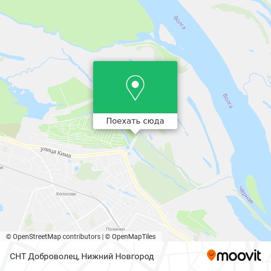 Карта СНТ Доброволец
