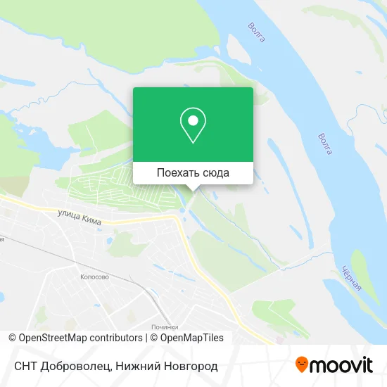 Карта СНТ Доброволец