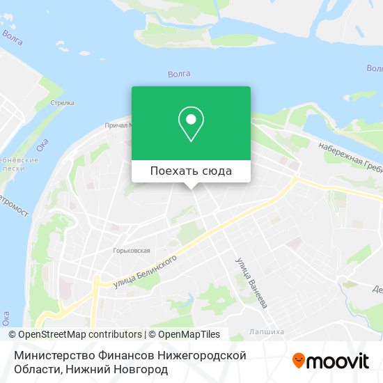 Карта Министерство Финансов Нижегородской Области