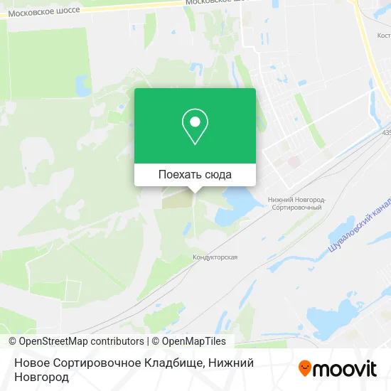 Карта Новое Сортировочное Кладбище