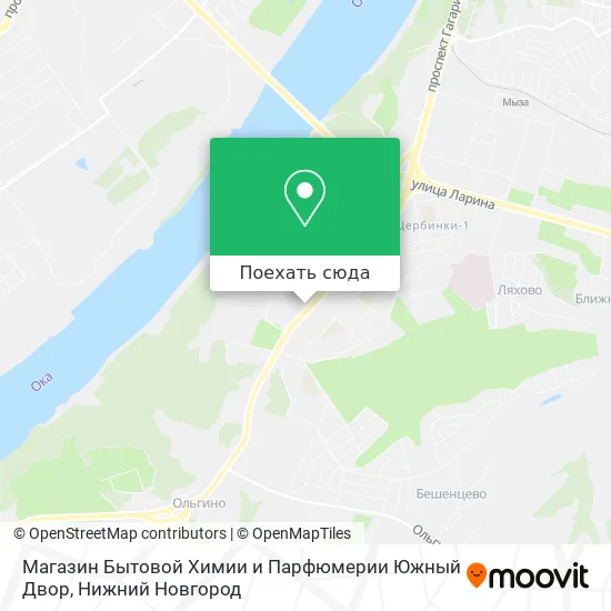 Карта Магазин Бытовой Химии и Парфюмерии Южный Двор