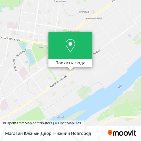 Карта Магазин Южный Двор