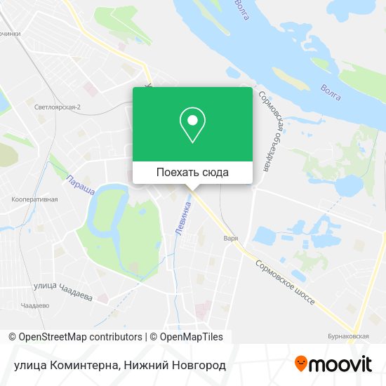 Карта улица Коминтерна