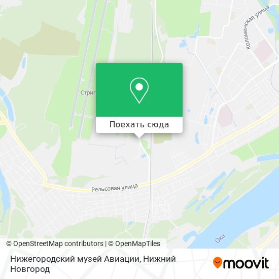 Карта Нижегородский музей Авиации