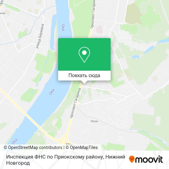 Карта Инспекция ФНС по Приокскому району