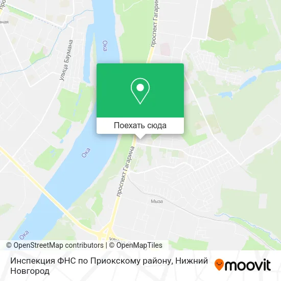 Карта Инспекция ФНС по Приокскому району