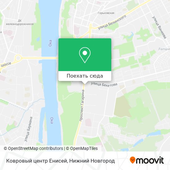 Карта Ковровый центр Енисей