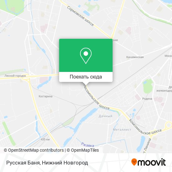 Карта Русская Баня
