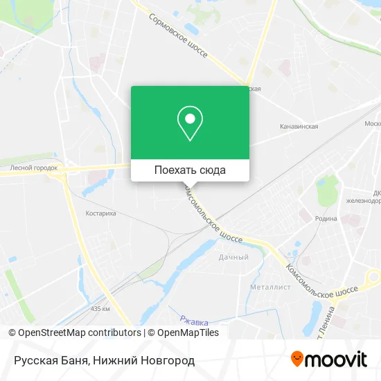 Карта Русская Баня