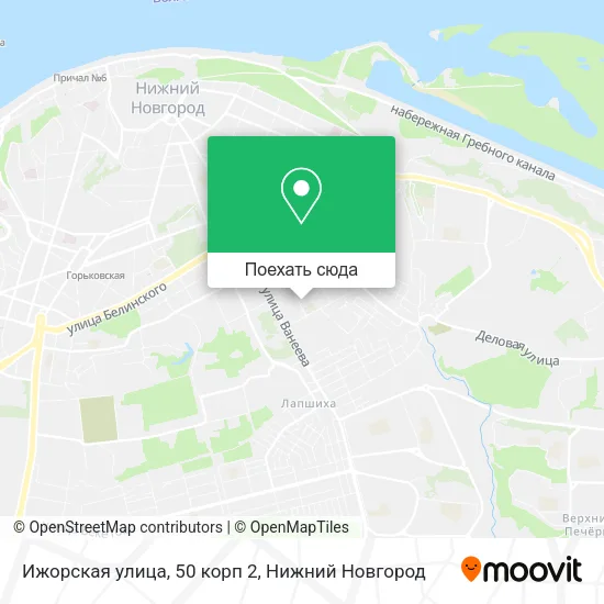 Карта Ижорская улица, 50 корп 2