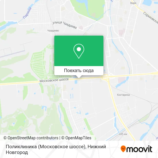 Карта Поликлиника (Московское шоссе)
