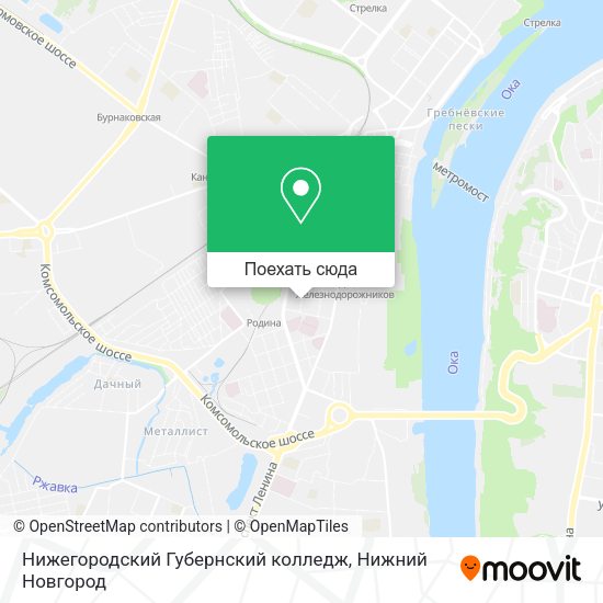 Карта Нижегородский Губернский колледж