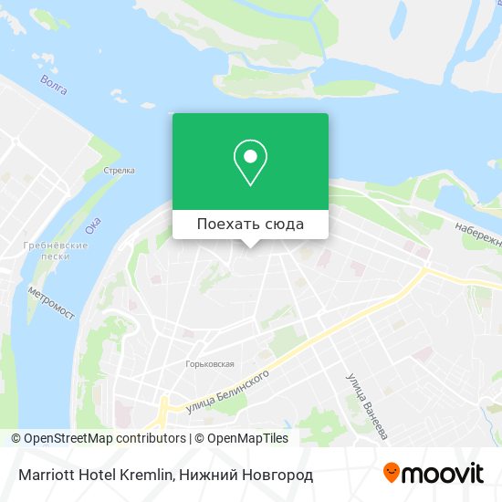 Карта Marriott Hotel Kremlin