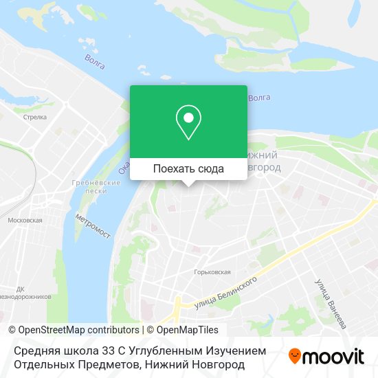 Карта Средняя школа 33 С Углубленным Изучением Отдельных Предметов
