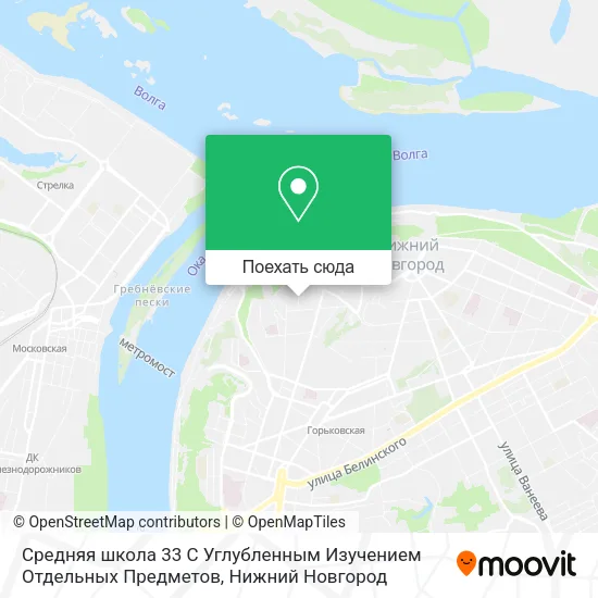Карта Средняя школа 33 С Углубленным Изучением Отдельных Предметов
