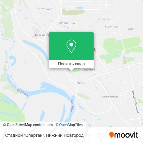 Карта Стадион "Спартак"
