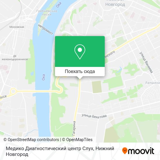 Карта Медико Диагностический центр Слух