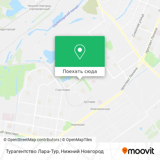 Карта Турагентство Лара-Тур