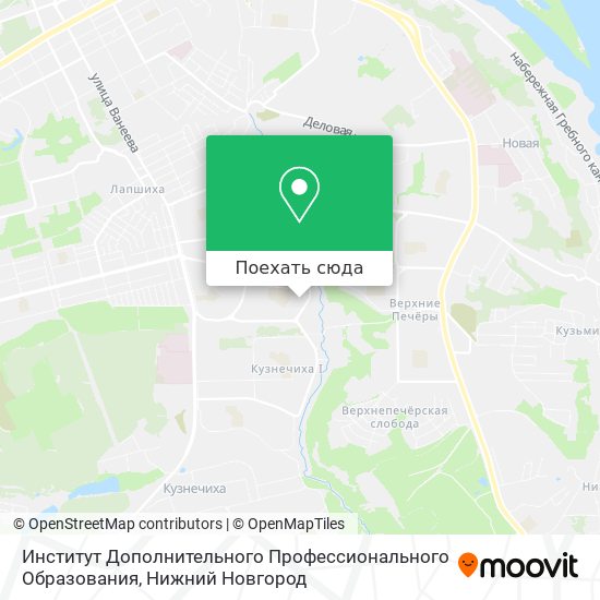 Карта Институт Дополнительного Профессионального Образования