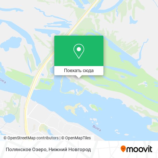 Карта Полянское Озеро