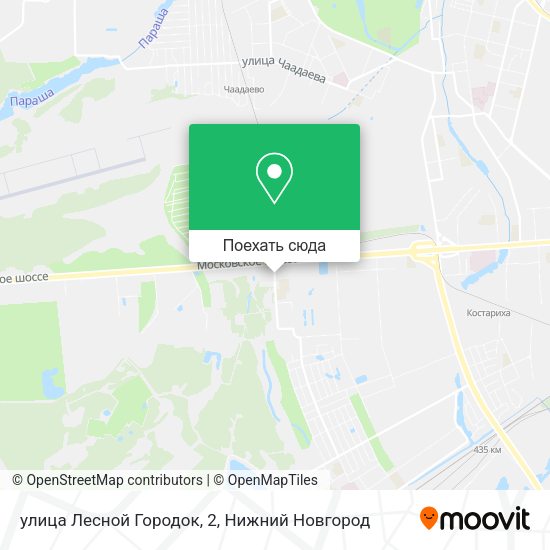 Карта улица Лесной Городок, 2