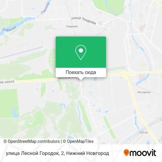 Карта улица Лесной Городок, 2