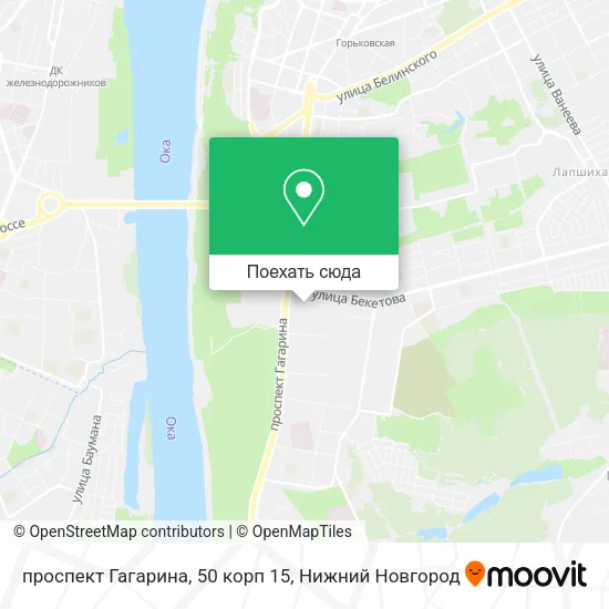 Карта проспект Гагарина, 50 корп 15