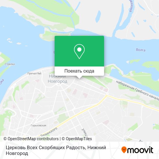 Карта Церковь Всех Скорбящих Радость