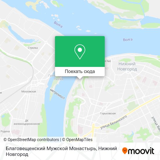 Карта Благовещенский Мужской Монастырь