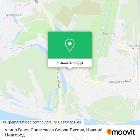 Карта улица Героя Советского Союза Ляхова