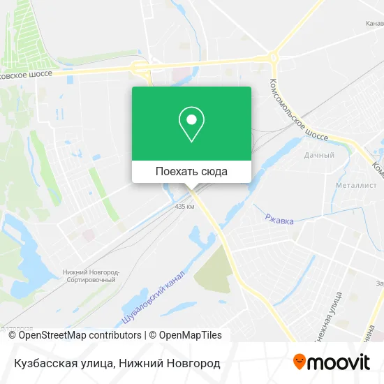 Карта Кузбасская улица