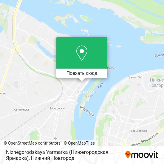 Карта Nizhegorodskaya Yarmarka (Нижегородская Ярмарка)
