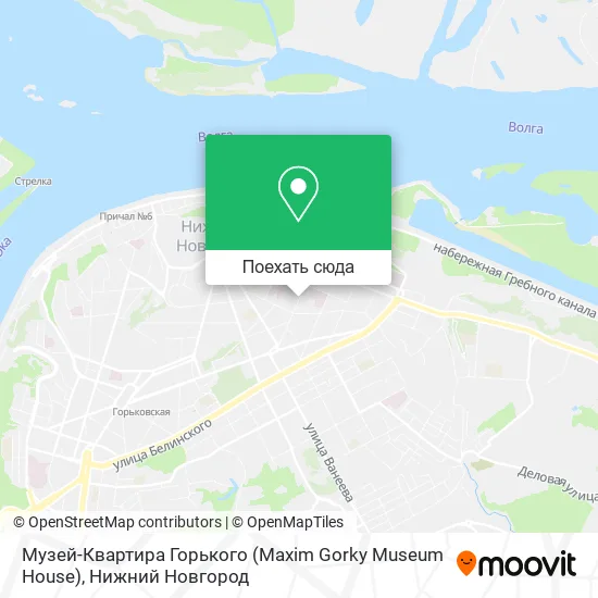 Карта Музей-Квартира Горького (Maxim Gorky Museum House)