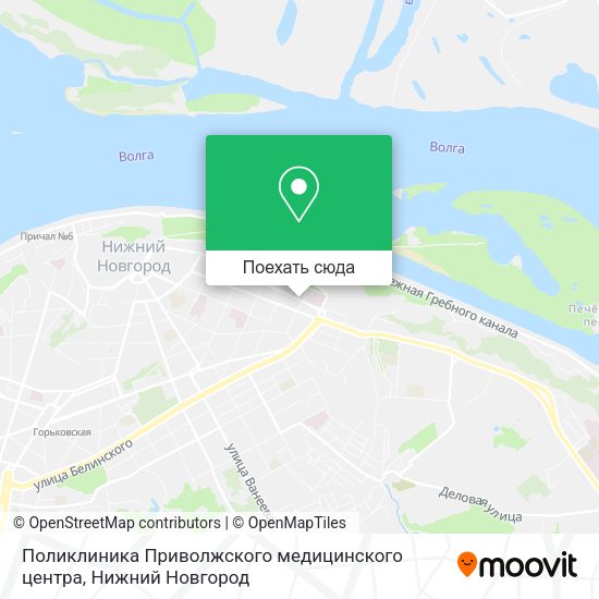Карта Поликлиника Приволжского медицинского центра