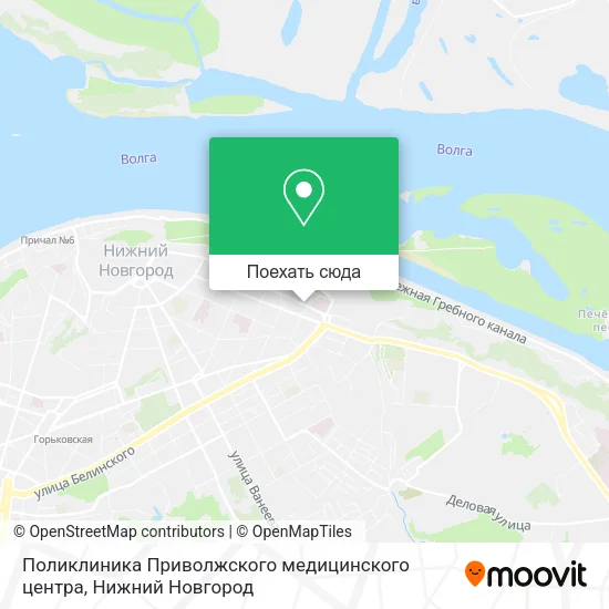 Карта Поликлиника Приволжского медицинского центра