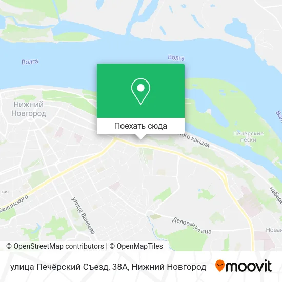 Карта улица Печёрский Съезд, 38А