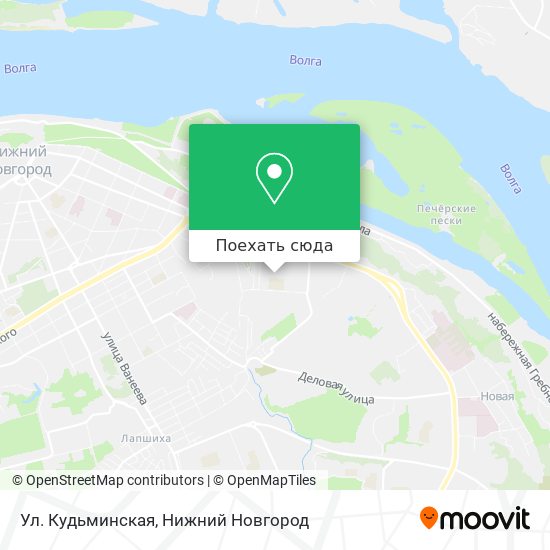 Карта Ул. Кудьминская