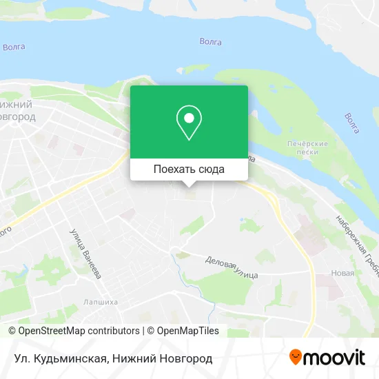 Карта Ул. Кудьминская