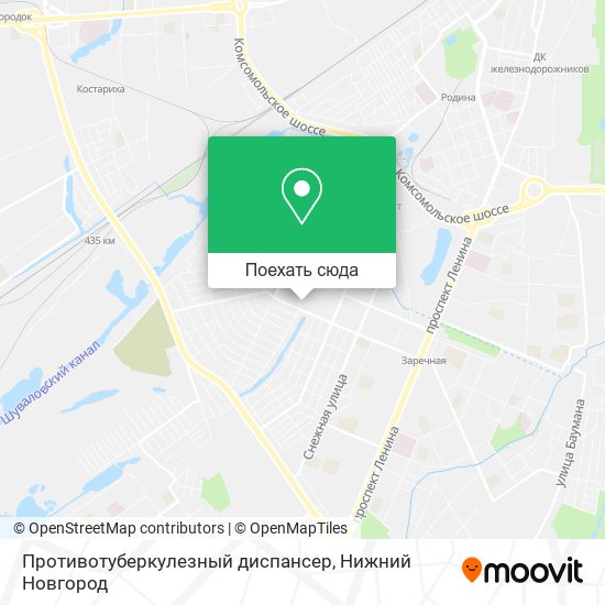 Карта Противотуберкулезный диспансер