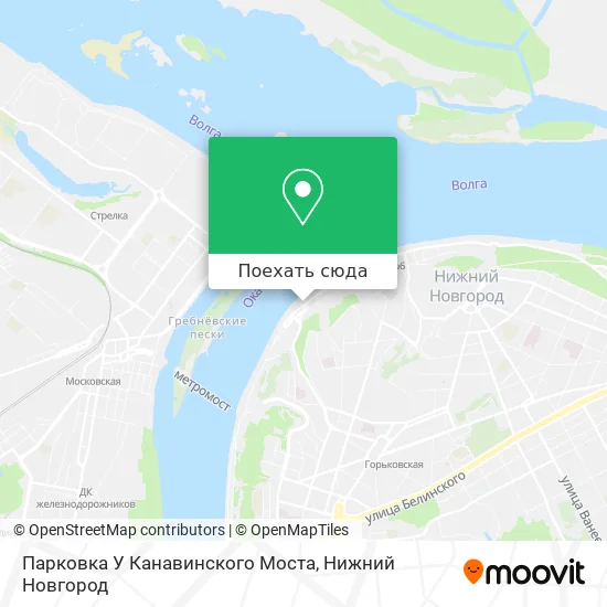 Карта Парковка У Канавинского Моста