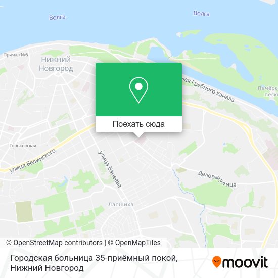 Карта Городская больница 35-приёмный покой