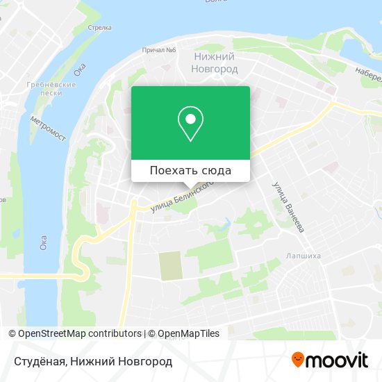Карта Студёная