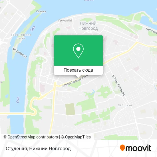 Карта Студёная