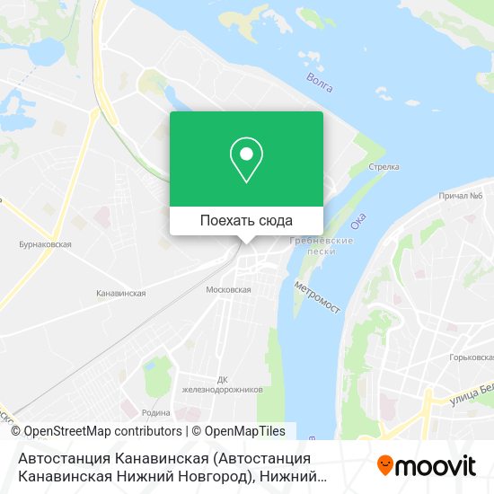 Карта Автостанция Канавинская (Автостанция Канавинская Нижний Новгород)