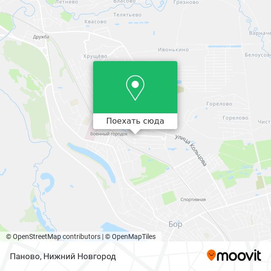Карта Паново